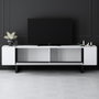 Hanah Home Soporte para TV Yildiz Blanco y Negro